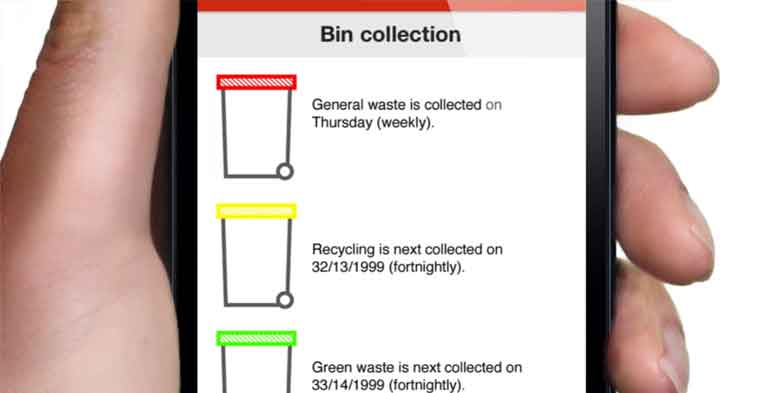 My Local Services App Kerbside collection
