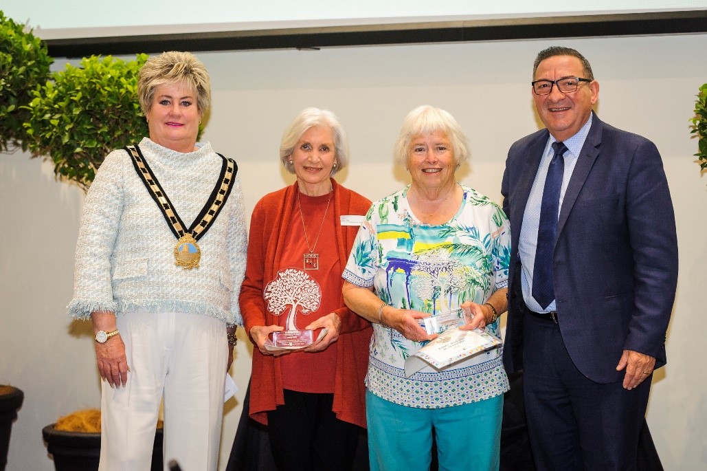 Mayor Fricker Jenny Hills Barbara Fitsimmons