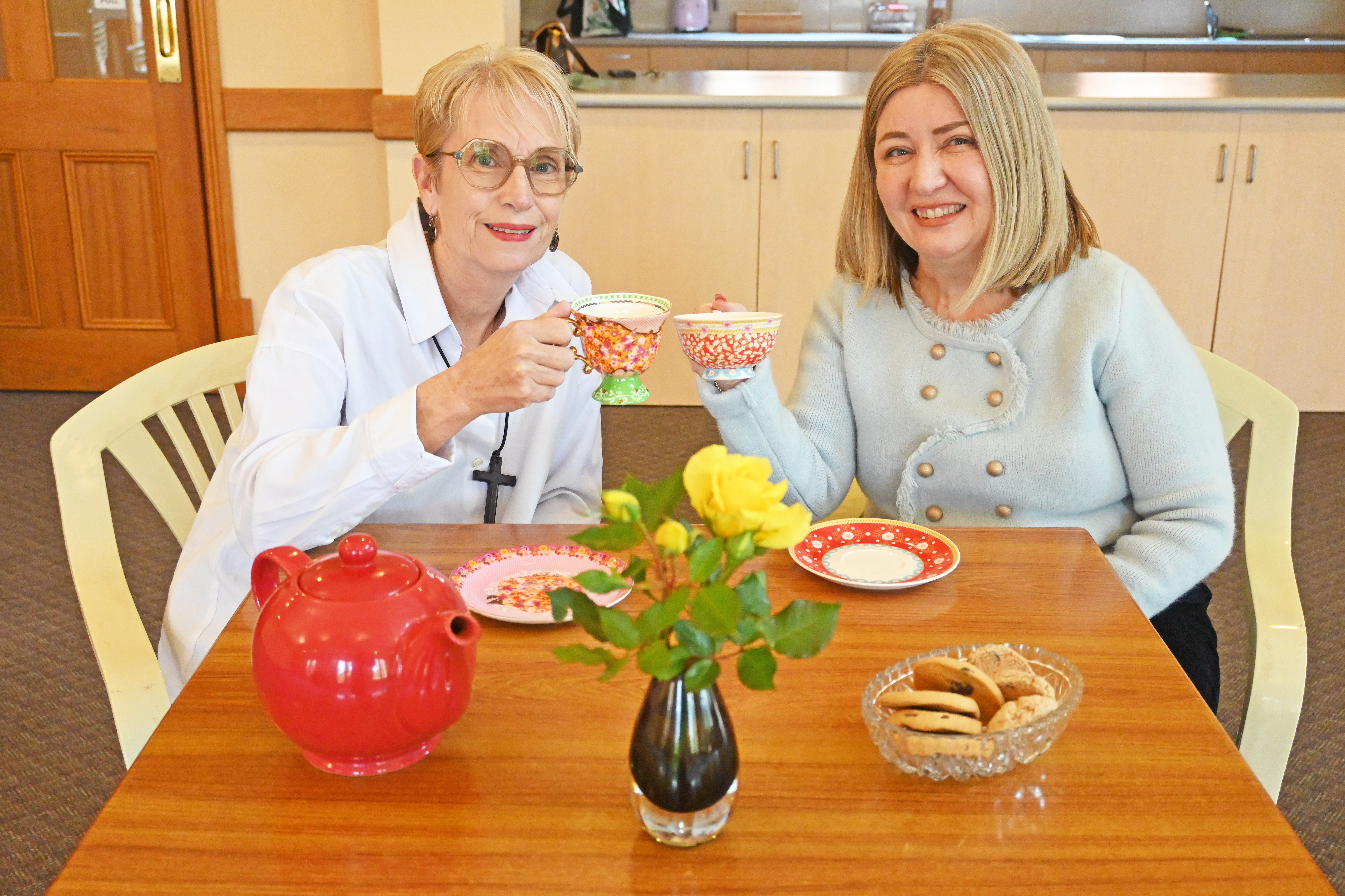 St Andrew's Church Reverend, Tracey Gracey, with Town of Walkerville Councillor, Liz Trotter.