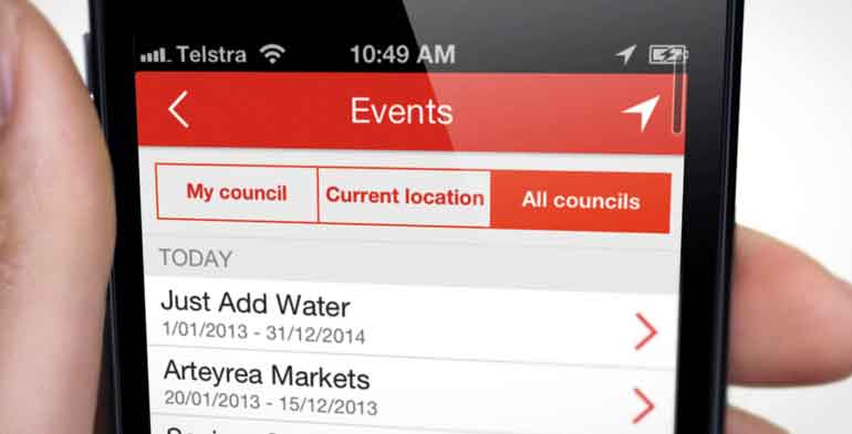 My Local Services App Events